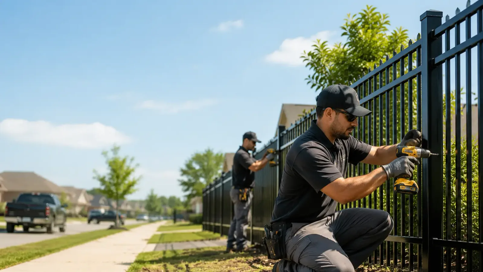 Metal Fence Installation in Portland, PA